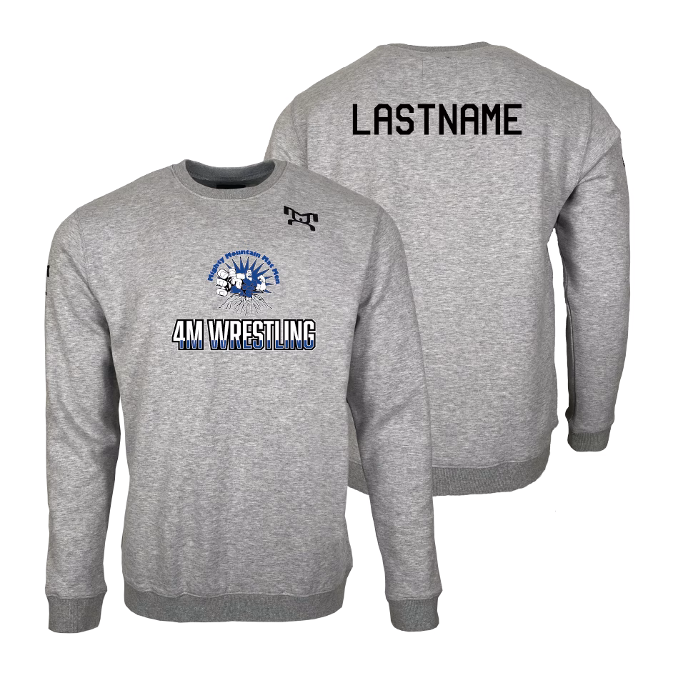 4M Wrestling Club MyHOUSE Heat Press Challenger Crewneck
