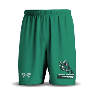 Central Dauphin Youth Wrestling Green Athletic Mesh Short
