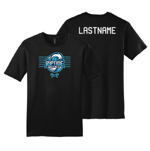 Riptide Wrestling Club AL BLACK Custom Heat Press Short Sleeve T-Shirt