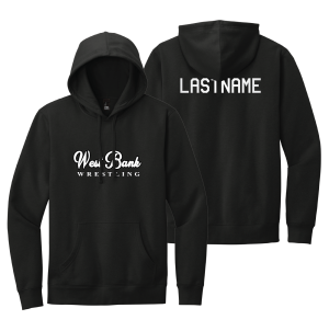 Eagle wrestling Academy Black Heat Press Screen Printed Hoodie