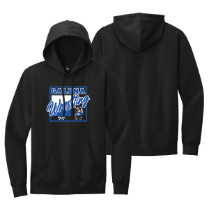 Galena High School BlACK Heat Press Screen Printed Hoodie