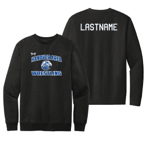 Hanover Area Black Heat Press Crewneck