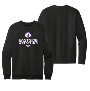 Eastside High School black Heat Press Crewneck