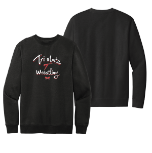Tri State Wrestling  Black Heat Press Crewneck