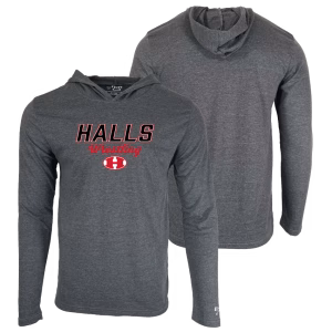 Halls High School Custom Heat Press Long Sleeve Hoodie T-Shirt