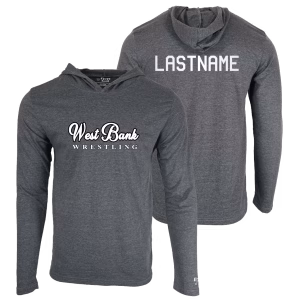 Eagle wrestling Academy Custom Heat Press Long Sleeve Hoodie T-Shirt