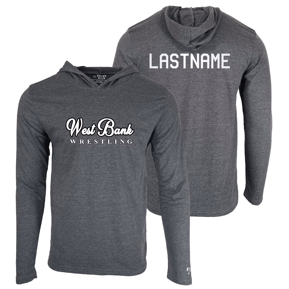 Eagle wrestling Academy Custom Heat Press Long Sleeve Hoodie T-Shirt