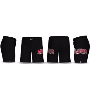 Lamar Youth Wrestling Club Black Men's 9" Fight Short