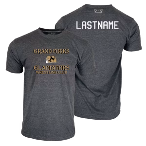 Grand Forks Gladiators Custom Heat Press Short Sleeve T-Shirt