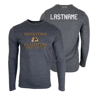 Grand Forks Gladiators Custom Heat Press Long Sleeve T-Shirt