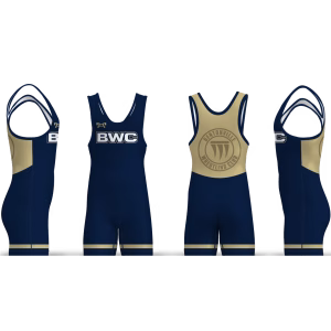 Bentonville Wrestling Club Navy  Men's Singlet