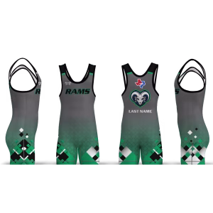 Montwood Junior Wrestling grey Men's Singlet