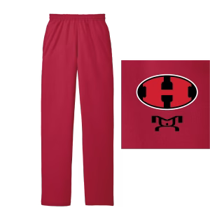 Halls High School Heat Press Custom Grey Decal Sweatpants