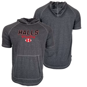 Halls High School Custom Heat Press Short Sleeve Hoodie T-Shirt