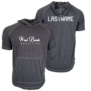 Eagle wrestling Academy Custom Heat Press Short Sleeve Hoodie T-Shirt