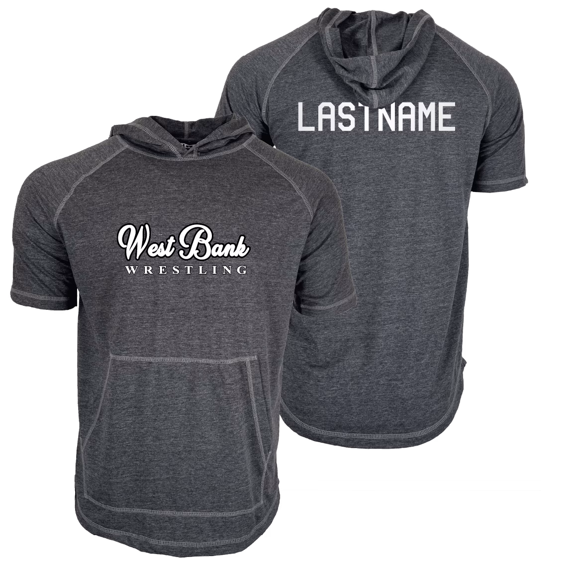 Eagle wrestling Academy Custom Heat Press Short Sleeve Hoodie T-Shirt