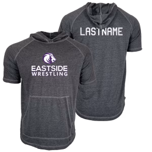 Eastside High School Custom Heat Press Short Sleeve Hoodie T-Shirt