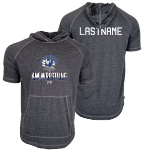 4M Wrestling Club Custom Heat Press Short Sleeve Hoodie T-Shirt