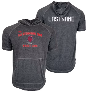 AAU International Brazil 2026 Custom Heat Press Short Sleeve Hoodie T-Shirt