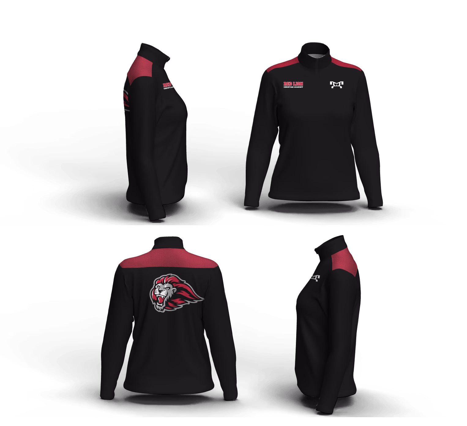 Red Lion Christian Academy Women's Mid-Weight Quarter Zip