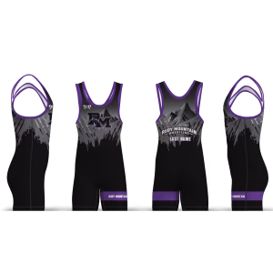 Ruby Mountain Wrestling Club Mountains on Chest Men's Singlet