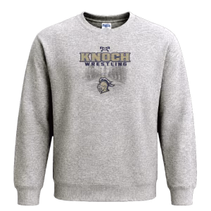 KNOCH 2026 Custom Sublimated Decal Grey Crewneck