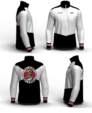Sloth Strong Wrestling Club Men's Mid-Weight Custom Quarter Zip