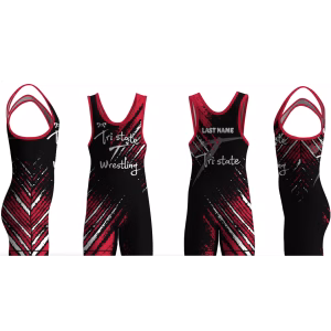 Tri State Wrestling Black Men's Singlet