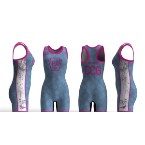Coal Country Grapplers  Pink Women's Racerback Singlet