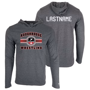 Roughhouse Wrestling Custom Heat Press Long Sleeve Hoodie T-Shirt