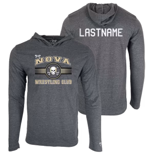 Nova Wrestling Club Custom Heat Press Long Sleeve Hoodie T-Shirt