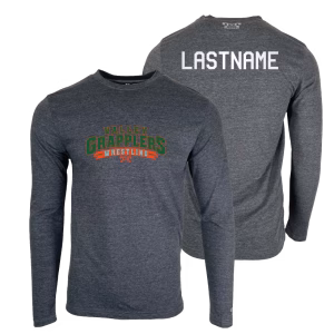 Valley Grapplers Youth Wrestling Custom Heat Press Long Sleeve T-Shirt