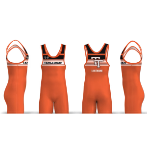 Tahlequah Wrestling Club orange Men's Singlet 2026