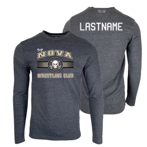 Nova Wrestling Club Custom Heat Press Long Sleeve T-Shirt