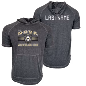 Nova Wrestling Club Custom Heat Press Short Sleeve Hoodie T-Shirt