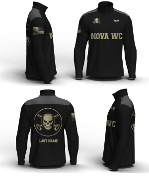 Nova Wrestling Club Men's Mid-Weight Custom Quarter Zip