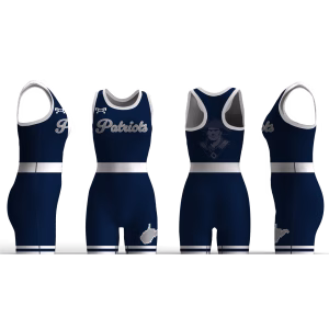 Patriots Wrestling Club Navy Women's Racerback Singlet