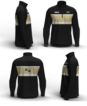 Western Wayne High School Men's Mid-Weight Custom Quarter Zip