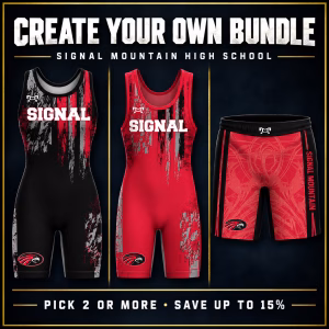 Signal Mountain High School Create Your Own Bundle featuring team singlets and fight shorts